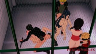 Boruto Naruto Hentai – Mega Orgy with Sakura,Hinata, Sarada KibaNaruto & Boruto Fucking Together and enjoy and cum