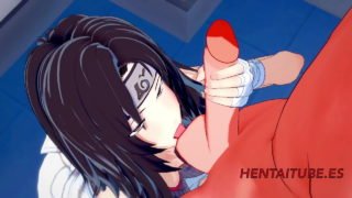 Naruto Hentai 3D – Kurenai Blowjob and handjob to Naruto&comma; and he cums in her mouth